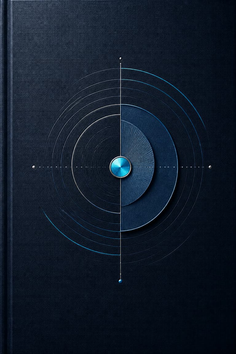 Abstract indigo clothbook artwork for Price signal